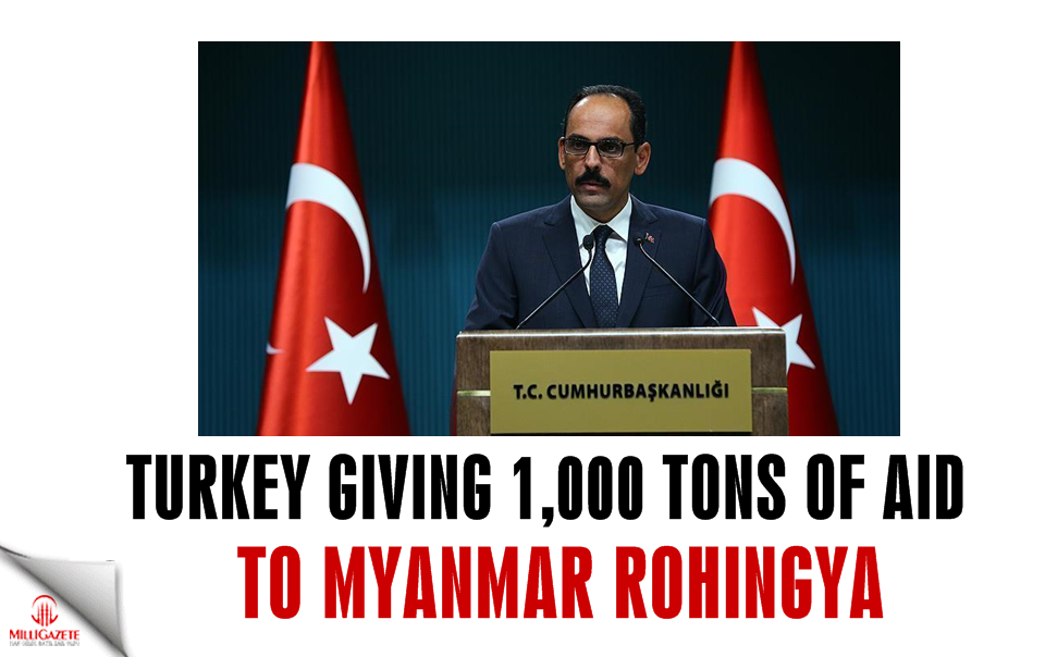Turkey giving 1,000 tons of aid to Myanmar Rohingya