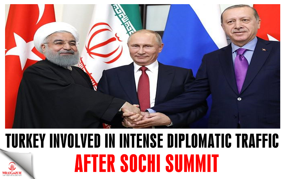 Turkey involved in intense diplomatic traffic after Sochi summit