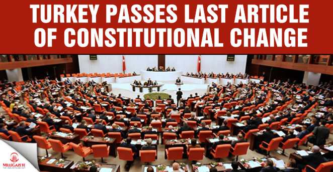 Turkey passes last article of constitutional change