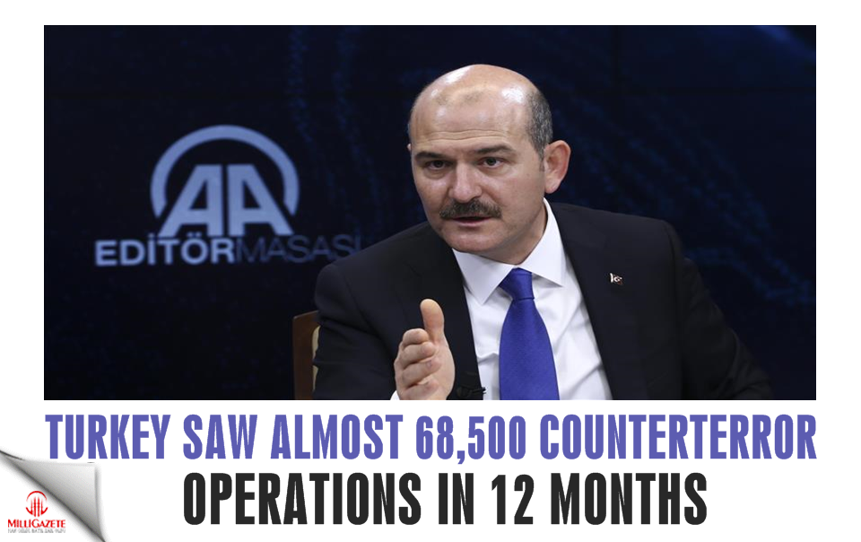 Turkey saw almost 68,500 counterterror ops in 12 months