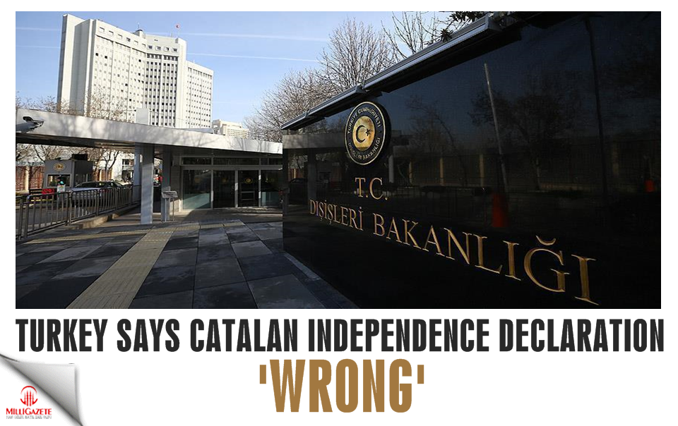 Turkey says Catalan independence declaration 'wrong'