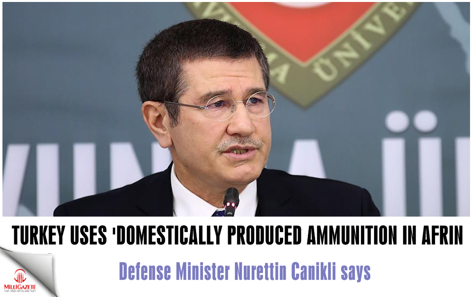 Turkey uses ‘domestically produced’ ammunition in Afrin