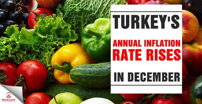 Turkey's annual inflation rate rises in December