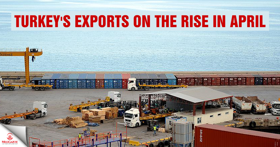 Turkey's exports on the rise in April