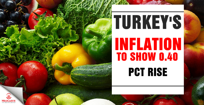 Turkey's inflation to show 0.40 pct rise