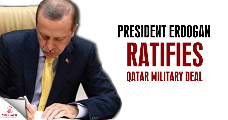 Turkey's president Erdogan ratifies Qatar military deals