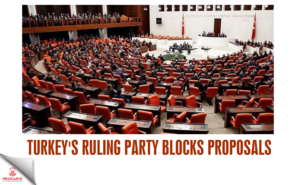 Turkey's ruling party blocks proposals