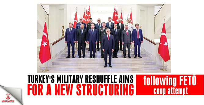 Turkey’s military reshuffle aims for a new structuring following FETÖ coup attempt