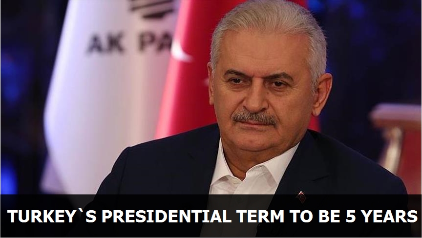 Turkey’s presidential term to be 5 years