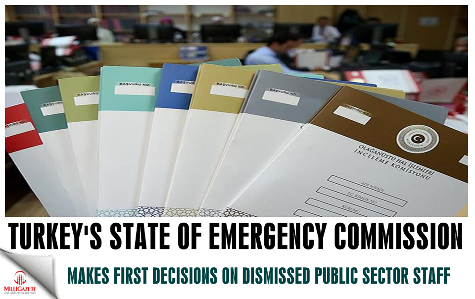 Turkey’s state of emergency commission makes first decisions on dismissed public sector staff
