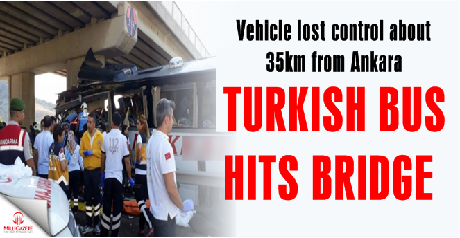 Turkish bus hits bridge, 5 killed