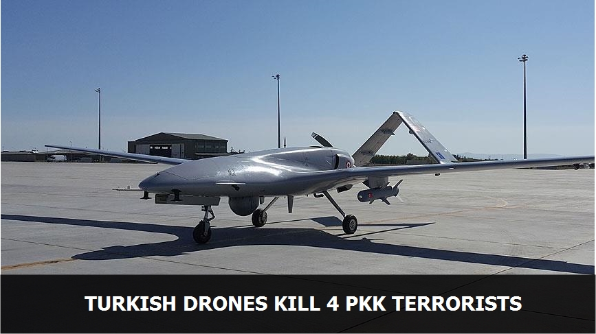 Turkish drones kill 4 PKK terrorists