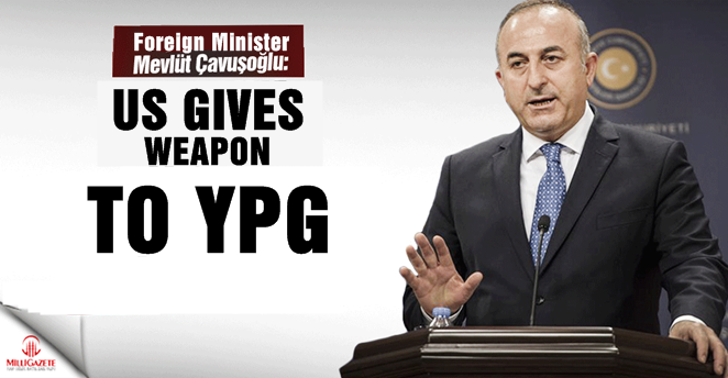 Turkish FM : US gives weapons to YPG