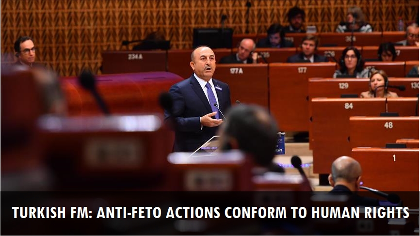 Turkish FM: Anti-FETO actions conform to human rights
