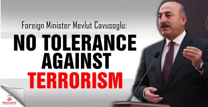 Turkish FM Cavusoglu: 'No tolerance against terrorism'