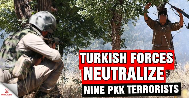 Turkish Forces neutralize nine PKK terrorists