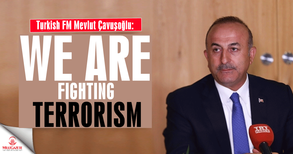 Turkish foreign minister: 'We are fighting terrorism'