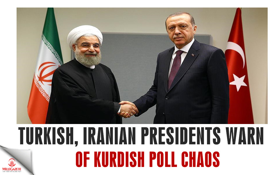 Turkish, Iranian presidents warn of Kurdish poll chaos