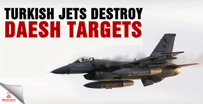 Turkish jets destroy 9 Daesh targets