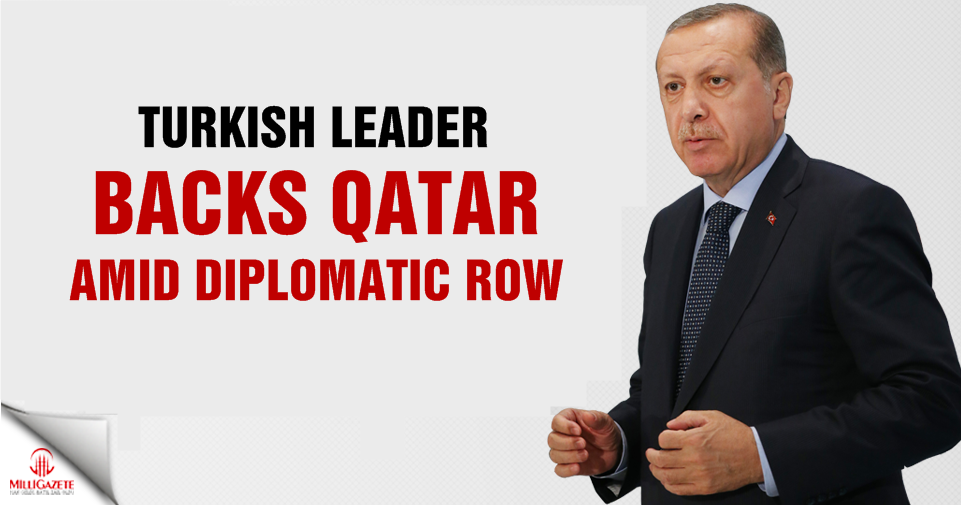 Turkish leader backs Qatar amid diplomatic row