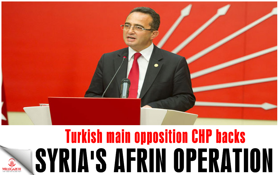 Turkish main opposition CHP backs Syria's Afrin operation