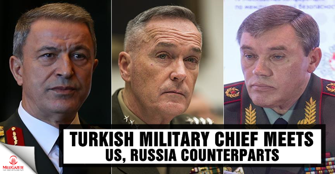 Turkish military chief meets US, Russia counterparts