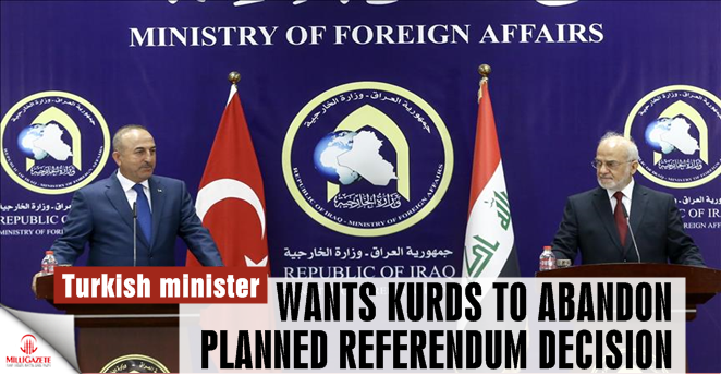 Turkish minister wants Kurds to abandon planned referendum 