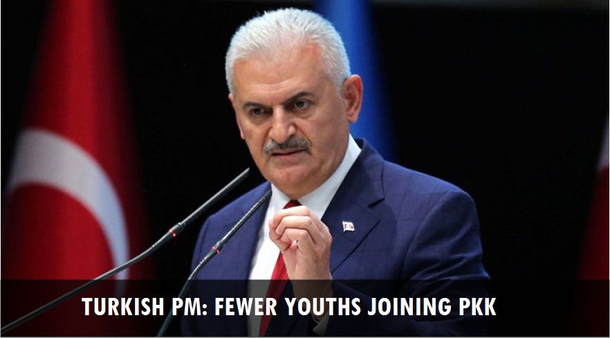 Turkish PM: Fewer youths joining PKK