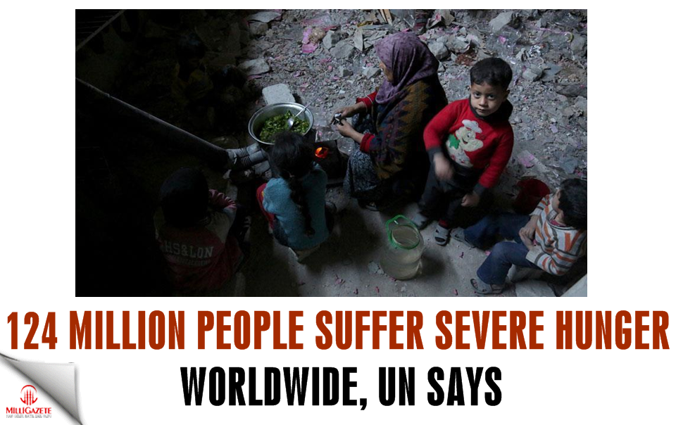 UN: 124 million people suffer severe hunger worldwide