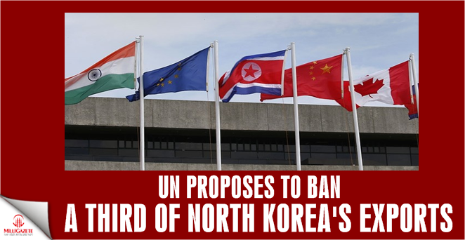 UN proposes to ban a third of North Korea's exports