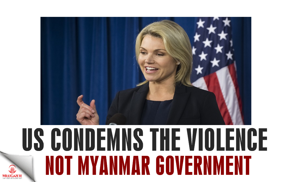 US condemns the violence not Myanmar government