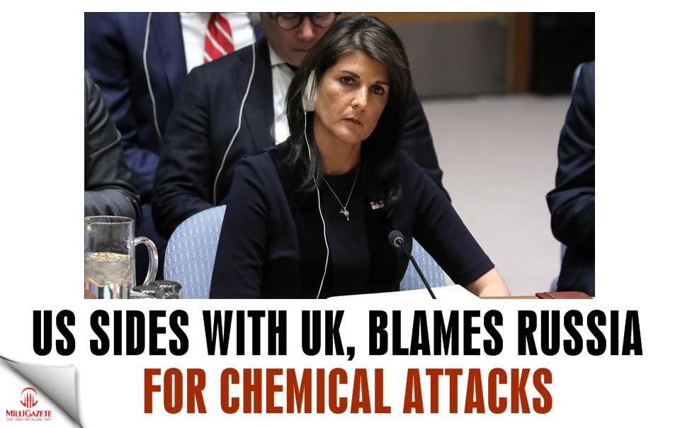 US sides with UK, blames Russia for chemical attacks