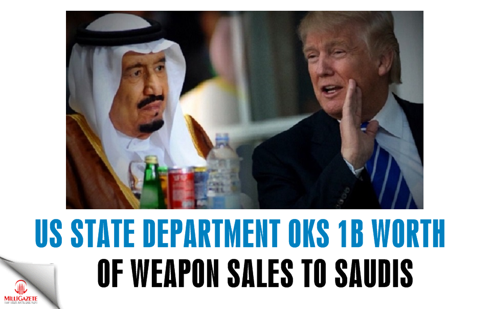 US State Dept. OKs 1B worth of weapon sales to Saudis