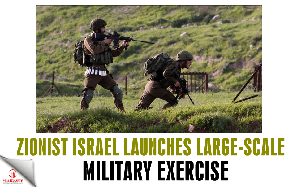 Zionist Israel launches large-scale military exercise