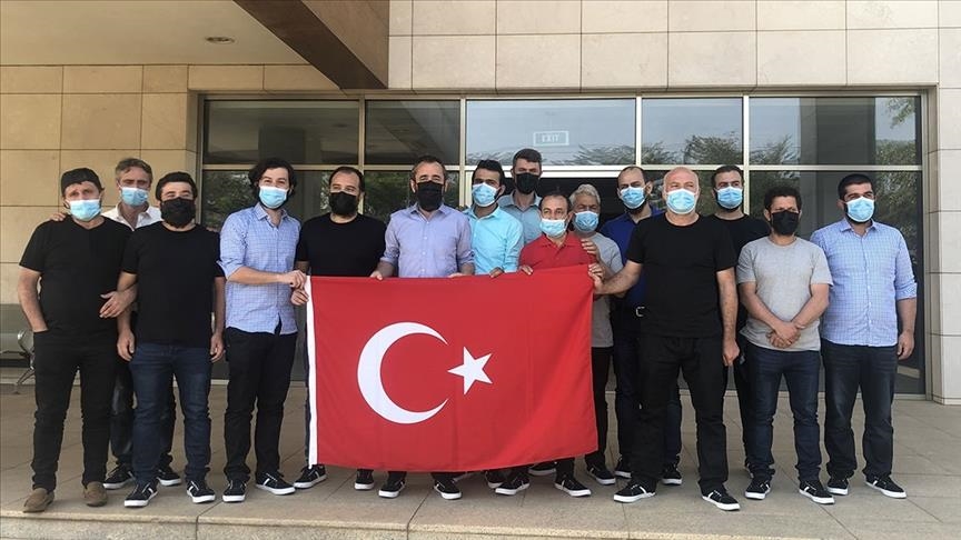 15 rescued Turkish sailors en route to Turkey