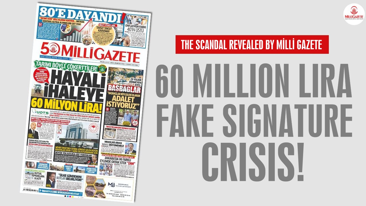 60 million lira fake signature crisis!