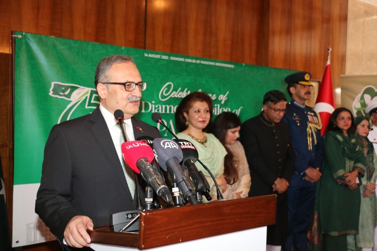 75th anniversary of Pakistan's independence celebrated in Ankara