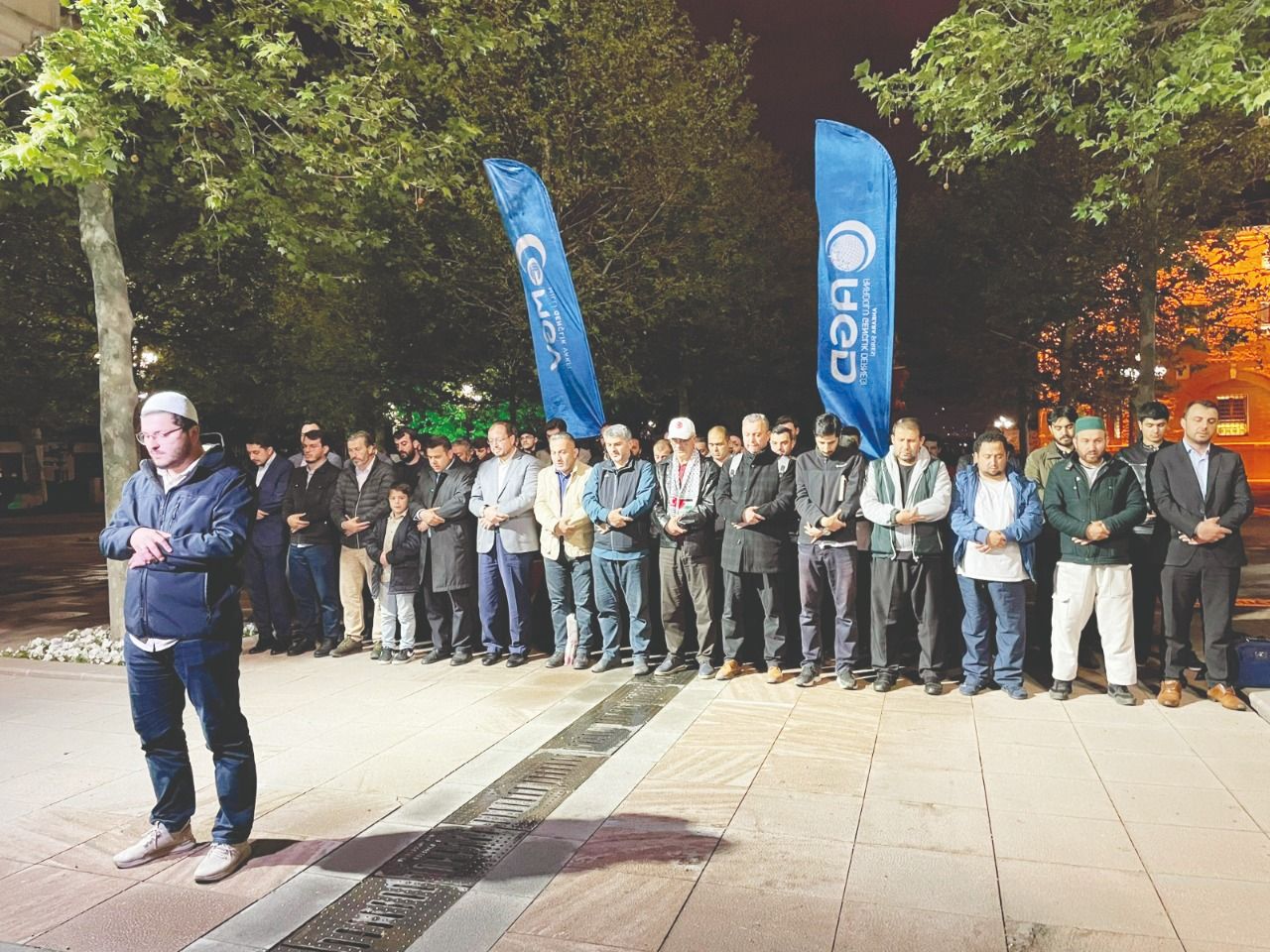  Anatolian Youth Association performs a funeral prayer in absentia for Palestinians