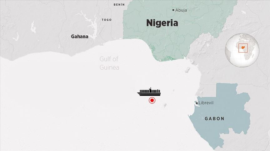 After pirate attack, ship with Turkish crew at port in Gabon