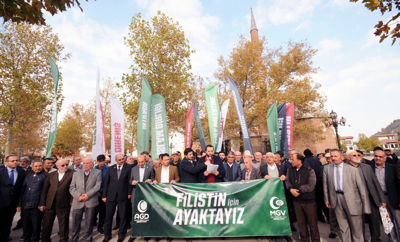 AGD Ankara Branch protests terrorist Israel: 