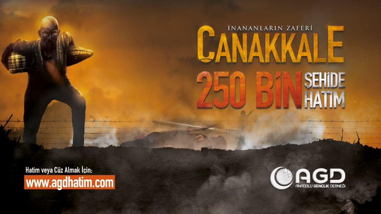 AGD to commemorate Çanakkale martyrs with 250 thousand hatims