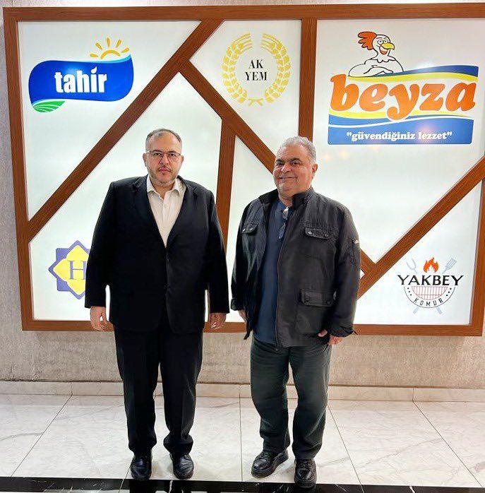 Ahmet Özal pays a visit to Necmettin Çalışkan