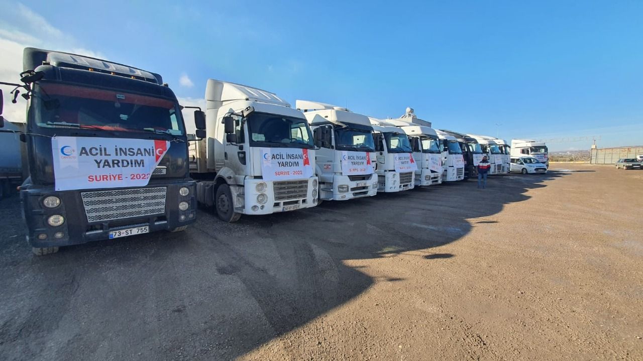 Aid Trucks Arrived in Syria