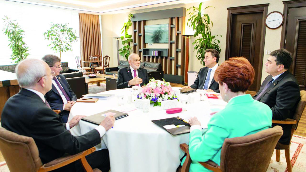 All work of opposition bloc on the table