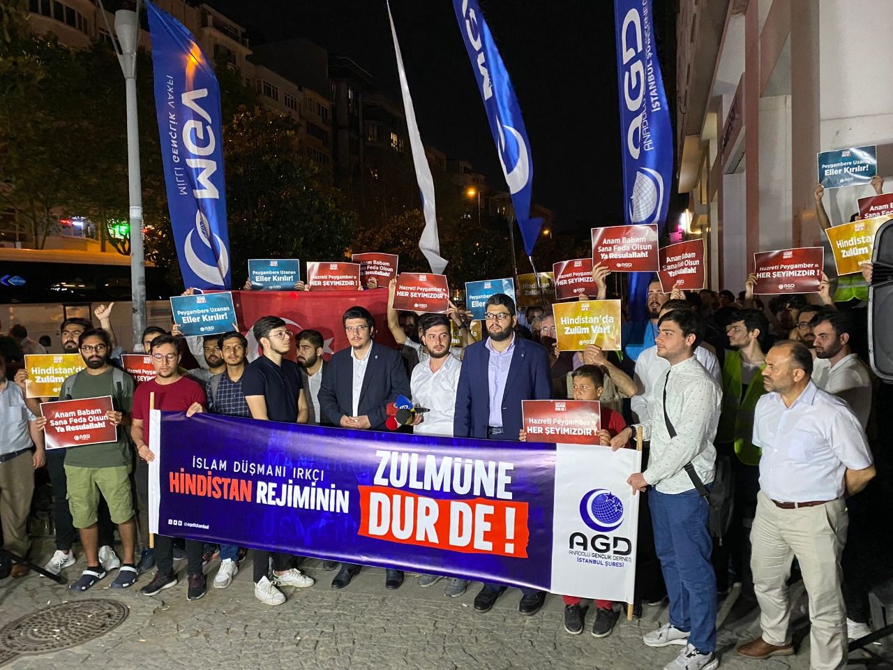 Anatolian Youth Association Istanbul Branch reacts to India