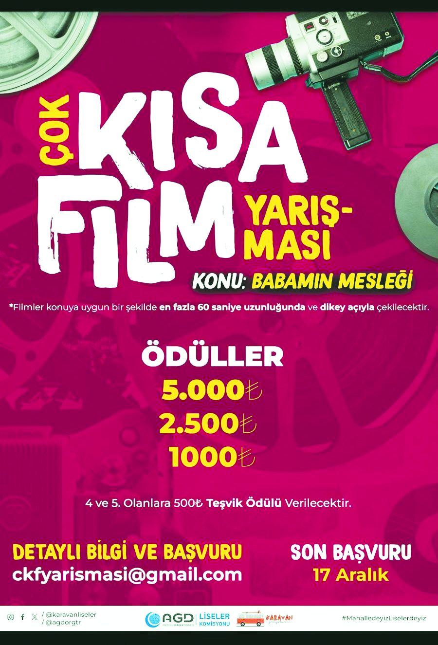 Anatolian Youth Association organizes a Short Film competition