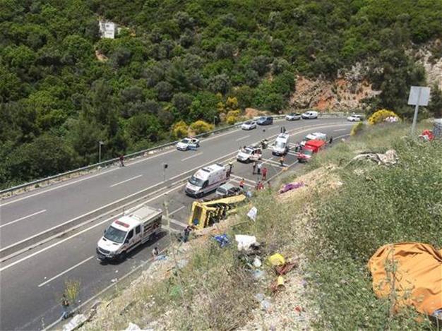 Bus accident kills 20, injures 11 in Turkey’s Marmaris