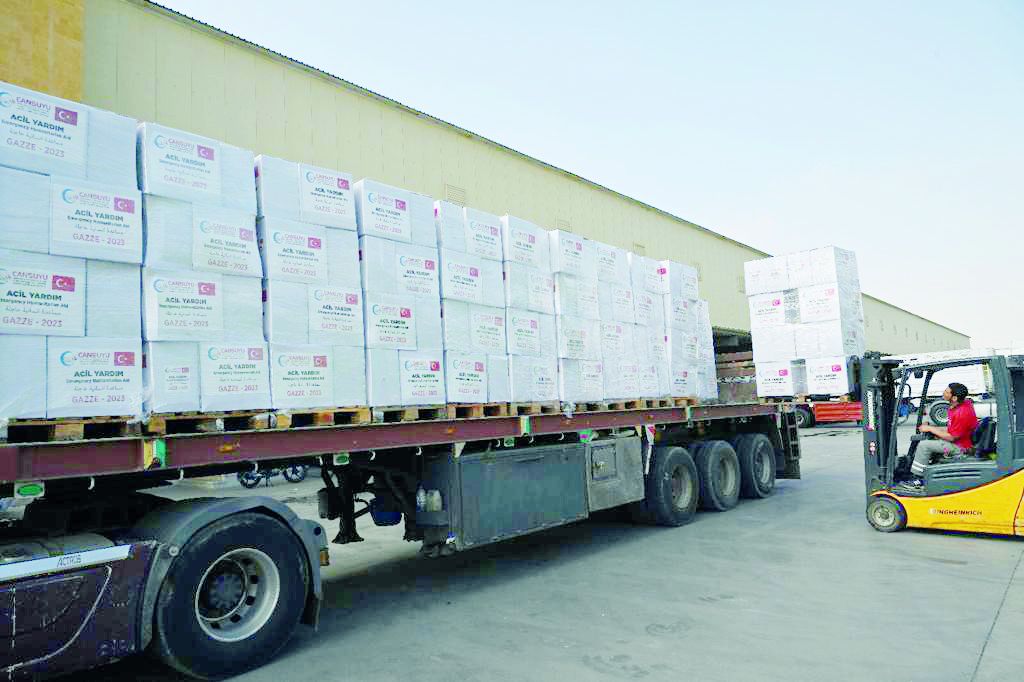 Cansuyus aid trucks reach Gaza