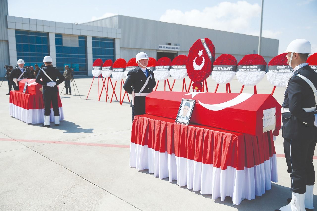 Ceremony held in Şanlıurfa for two martyred police officers