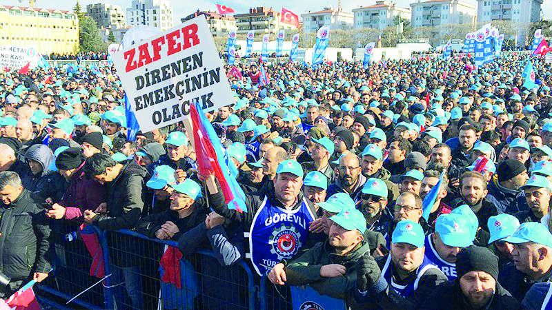 Confederation of Turkish Trade Unions decides to strike